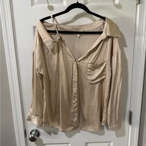 Promesa Tan Button-Down Shirt